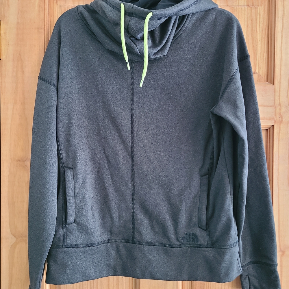 The North Face Women's Charcol Gray Lanna Cowl Mock Neck Hoodie